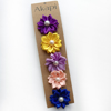 Изображение Akapi Набор бантиков "Цветок Канзаши" для топ-кнотов (5 штук)